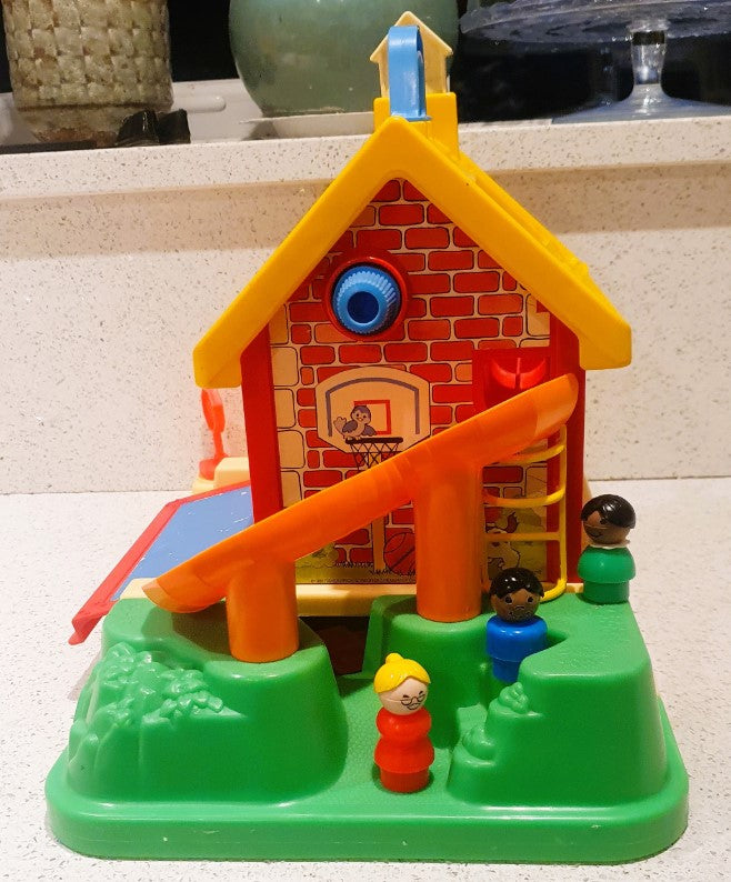 Vintage Fisher-Price Little People School House, Fisher Price Play Family school, Complete