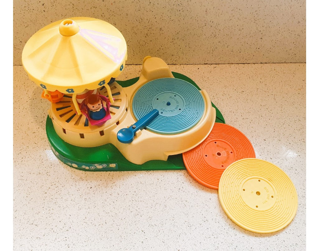 Fisher-Price Change a tune Karussell Plattenspieler, Vintage Fisher Price Karussell Plattenspieler, Fisher Price Plattenspieler