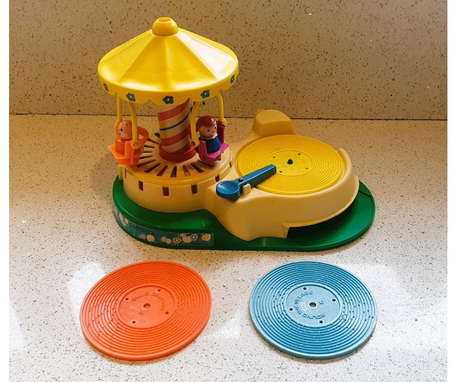 Fisher-Price Change a tune Karussell Plattenspieler, Vintage Fisher Price Karussell Plattenspieler, Fisher Price Plattenspieler