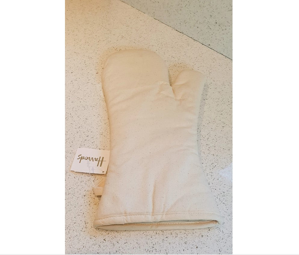 Harrods Oven Glove, Harrods, Long Oven Gauntlet, Harrods Oven Glove, Oven Mitt, Harrods Gift, Harrods
