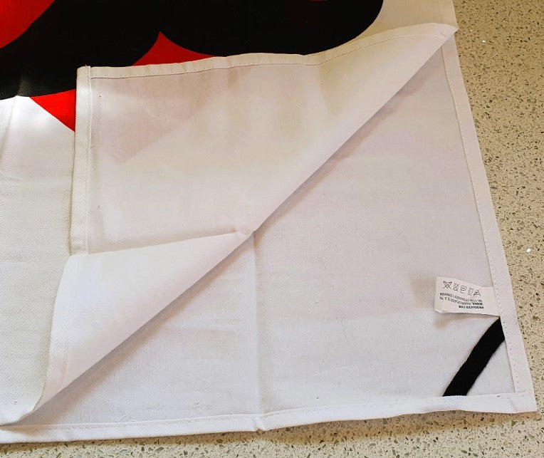 Danish Tea Towel, Mustachio Man, Red Heart Moustache Man, NEW