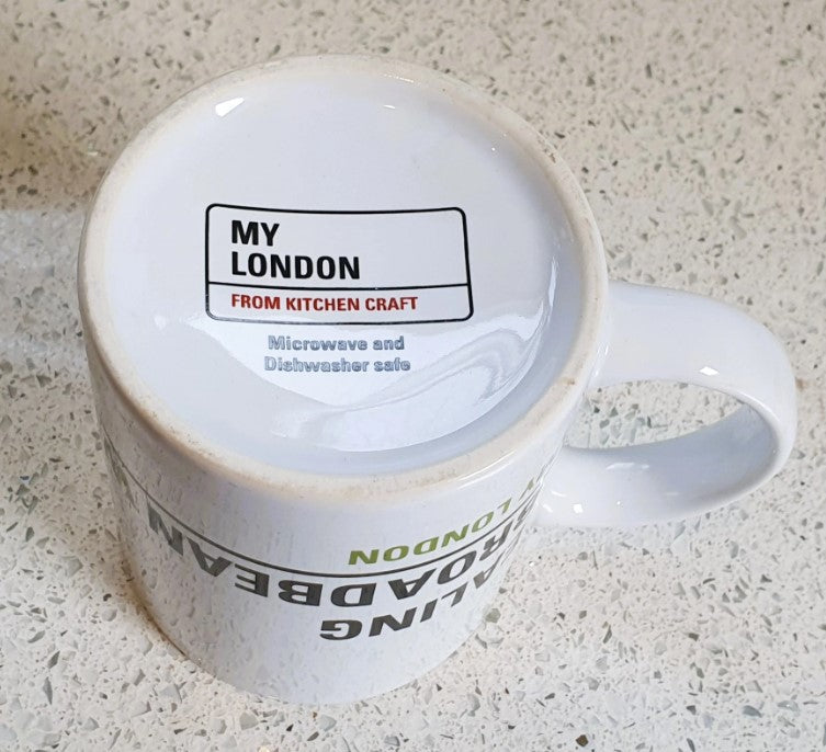 London Mug, Quirky, Fun, London Underground, Tube, Ealing Broardway, Ealing Broardbean, W5, Ceramic