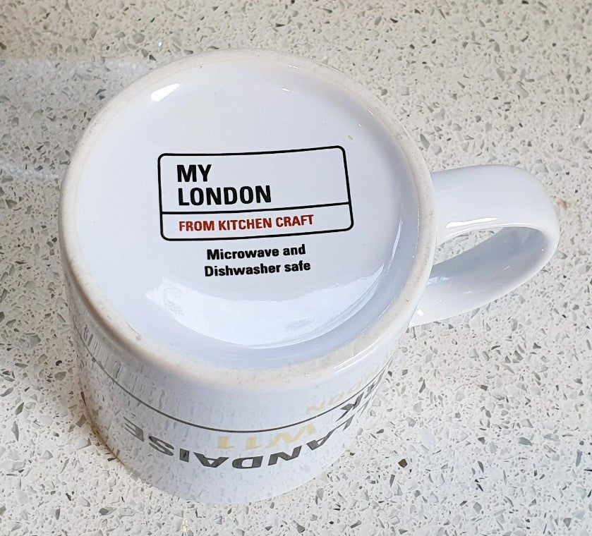 London Mug, Quirky, Fun, London Underground, Tube, Hollandaise Park, Holland Park, W11, Ceramic