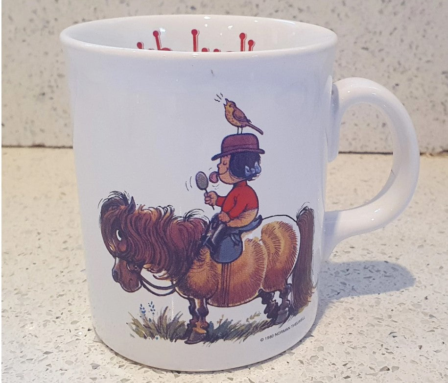 THELWELL Mug, Norman Thelwell, Grays, Thelwell Mug, Thelwell club member mug, Aldridge, Staffordshire England, Pony, Nostalgia
