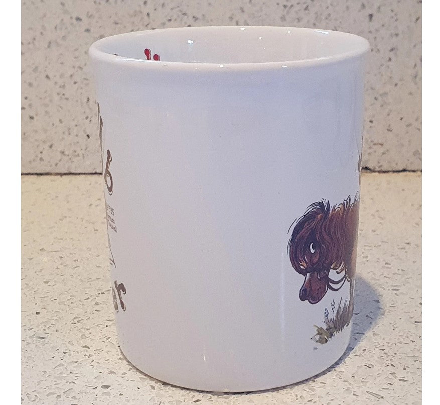 THELWELL Mug, Norman Thelwell, Grays, Thelwell Mug, Thelwell club member mug, Aldridge, Staffordshire England, Pony, Nostalgia