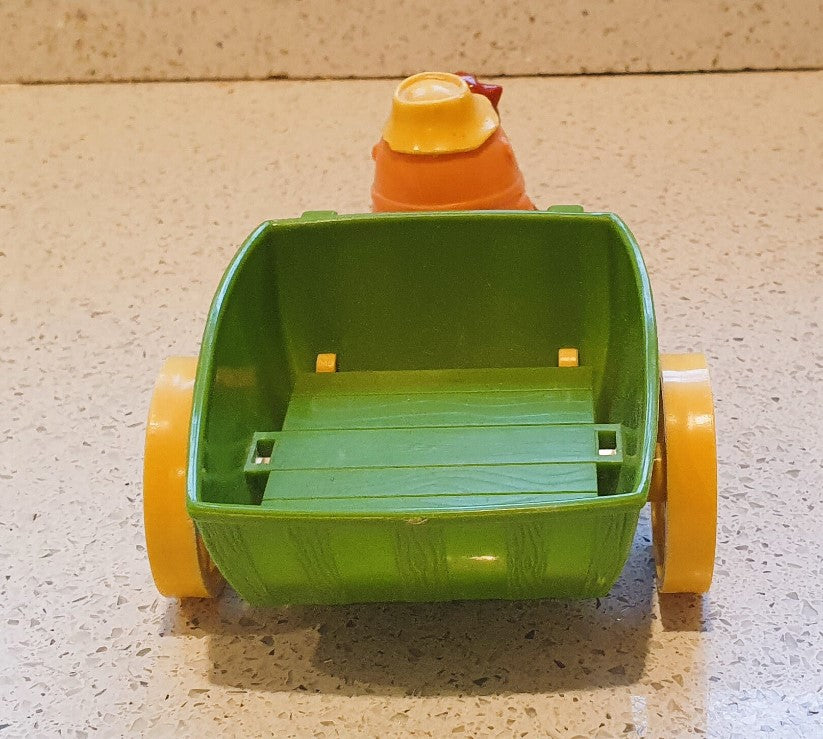 70s Weebles, Airfix Weebles, Weeble Farmer, Horse and Carriage, Barn, People, Animals, Ranch, COMPLETE, Vert Good Condition, Iconic 70s Toy