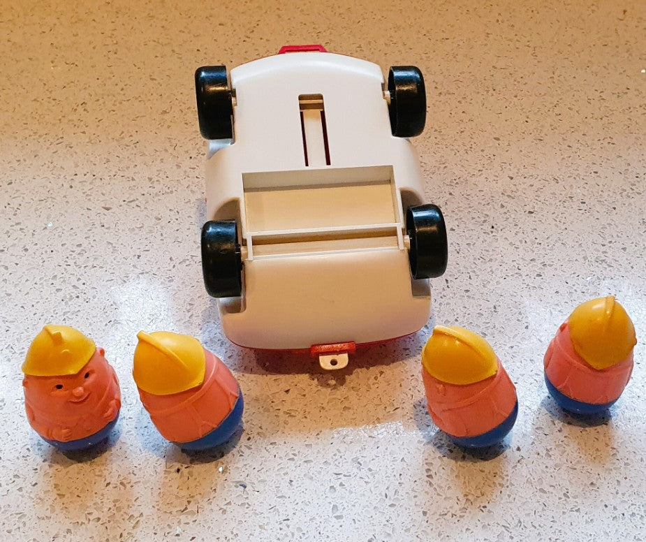 70s, Weebles Firemen, Weebles Fireman, Weebles Fire Truck, Weebles Fire Engine, 70s Weebles, Airfix Weebles, 70s Toys, 80s Toys