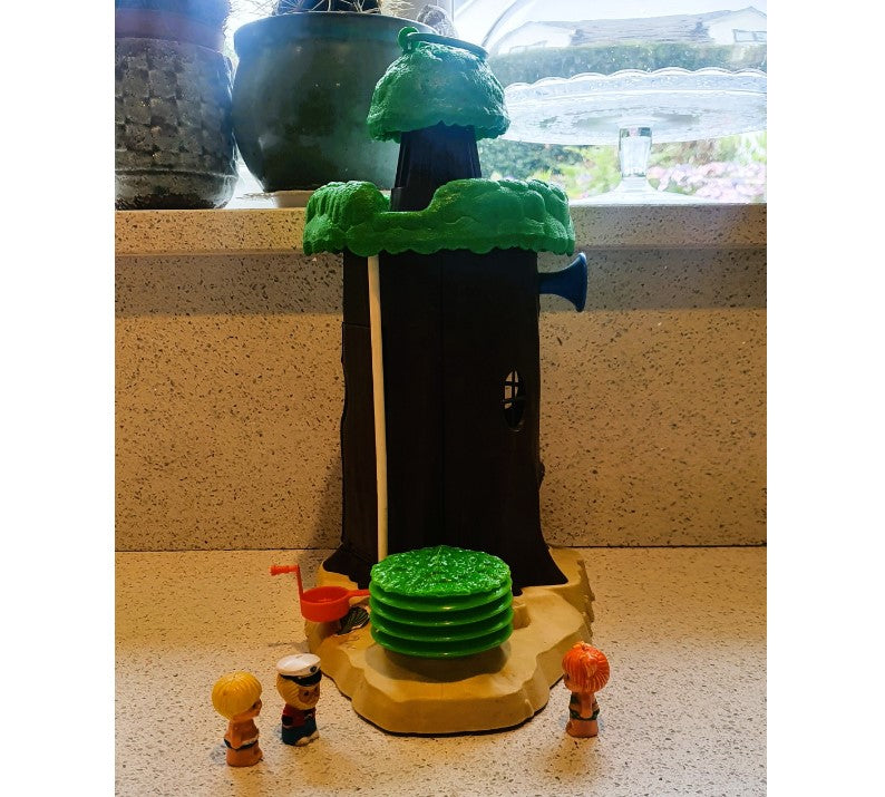 Tree Tots Lighthouse, working, complete, Discovery Time, Vintage Toy, 80s, 70s