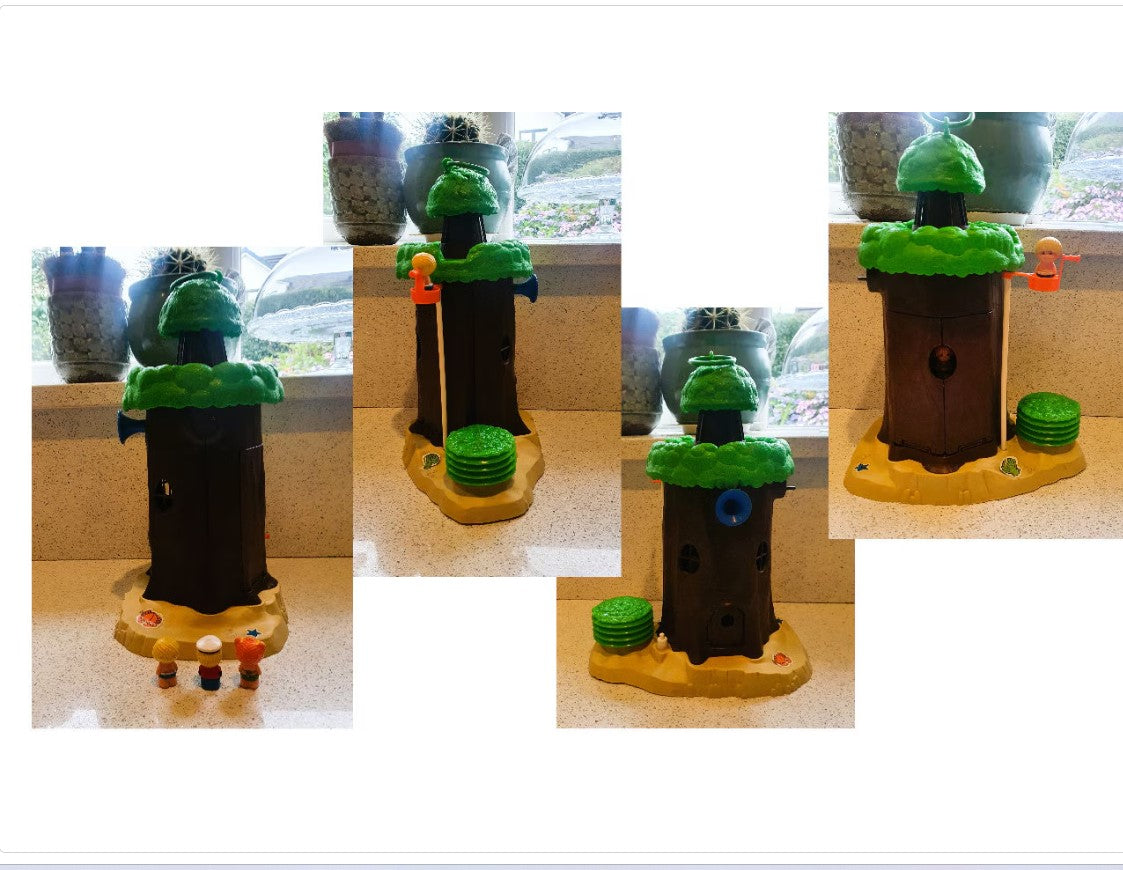 Tree Tots Lighthouse, working, complete, Discovery Time, Vintage Toy, 80s, 70s