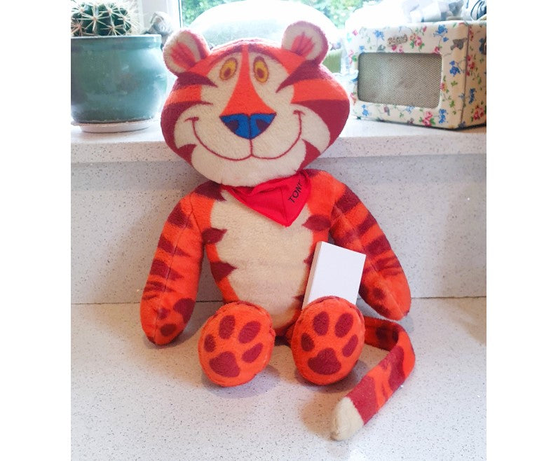 Tony The Tiger, Kellogg's, Very Rare! Large, iconic, 23 Inch, 80s, Vintage, Collectors Piece