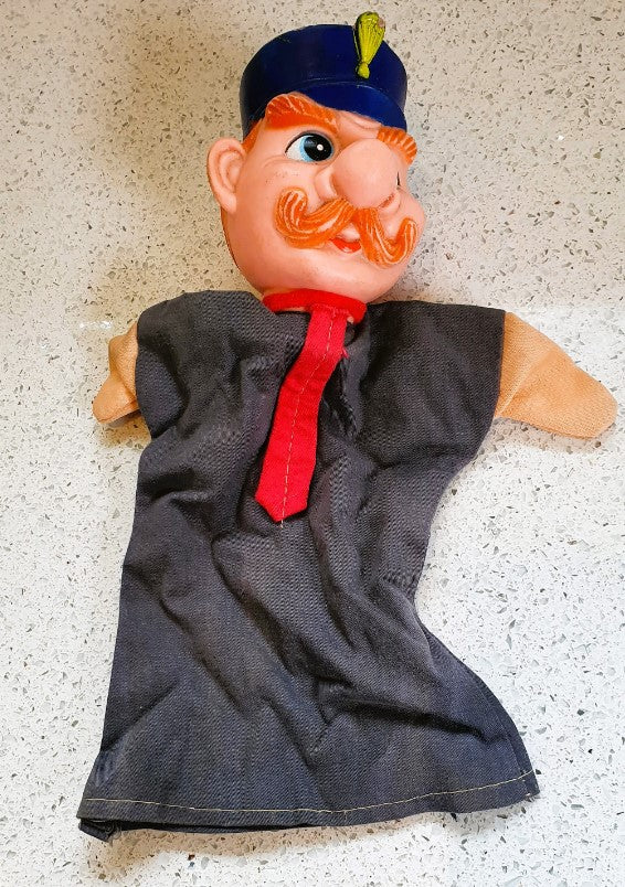 Hand puppets, Punch and Judy, King, Policeman, Baby, Crocodiles