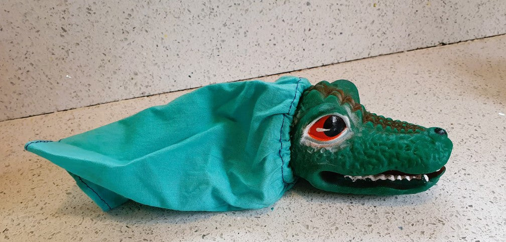 Hand puppets, Punch and Judy, King, Policeman, Baby, Crocodiles
