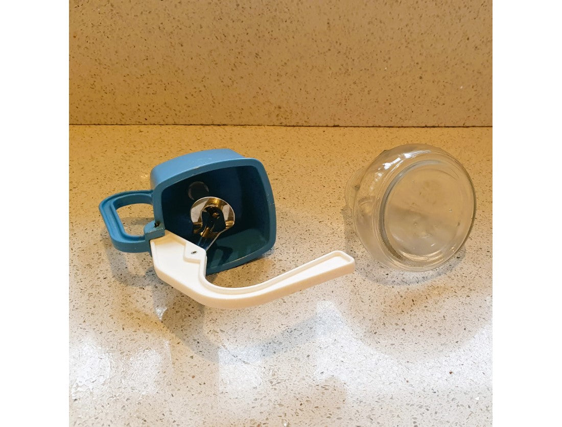 Original Vintage BEL Cream Maker, 60s Original with metal nozzle, Immaculate condition, Mid Century Kitchenalia, BLUE, BOXED,