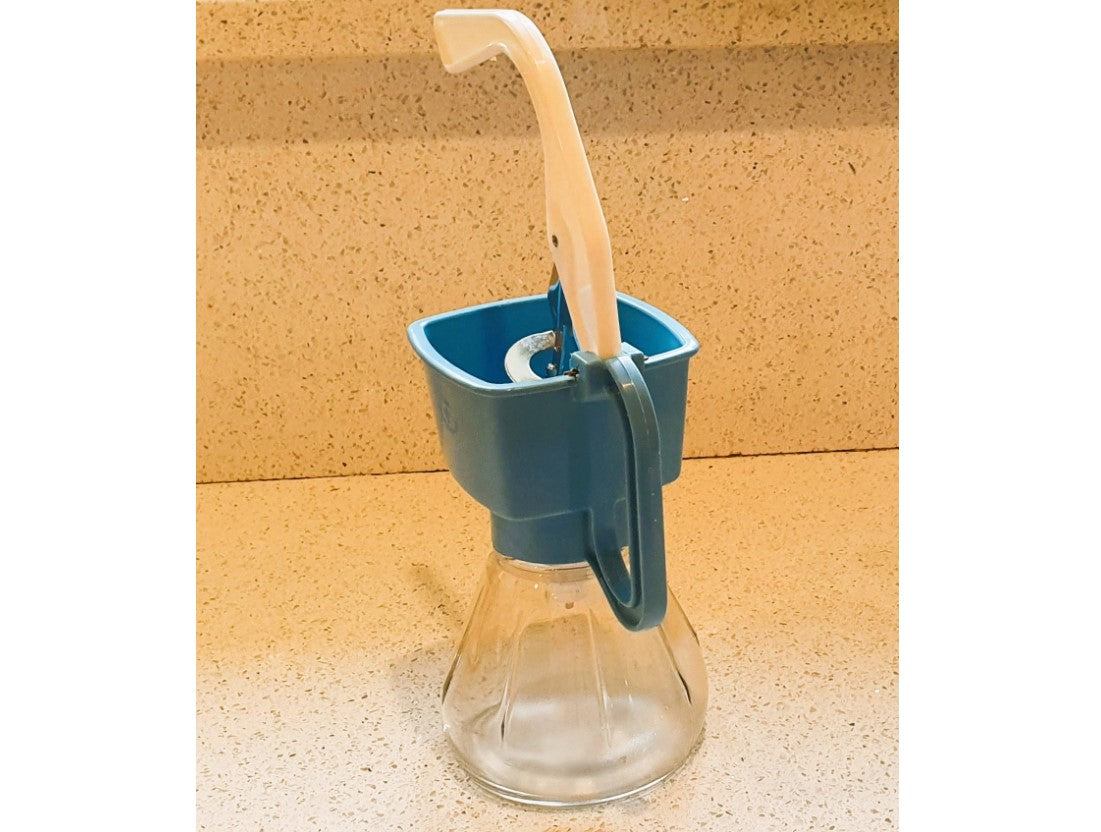 Original Vintage BEL Cream Maker, 60s Original with metal nozzle, Immaculate condition, Mid Century Kitchenalia, BLUE, BOXED,