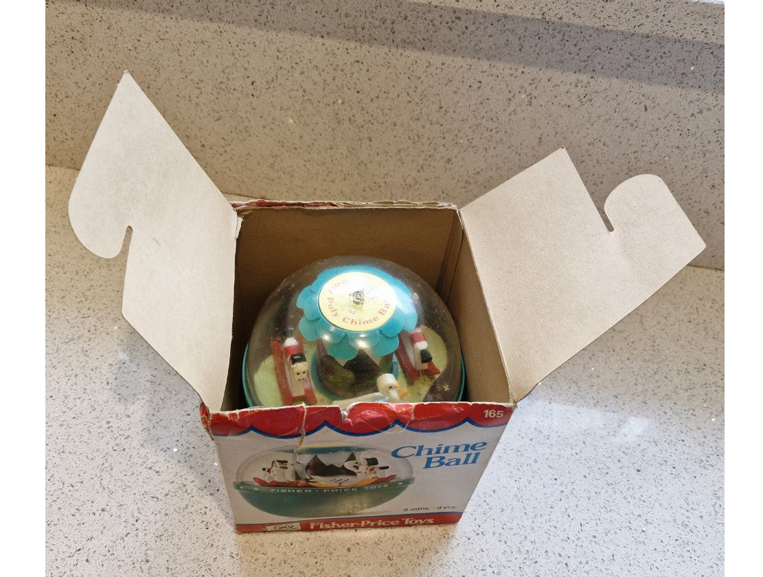 Vintage Fisher-Price Toddler Toy, 1966, Roly Poly Chime Ball, Vintage Fisher Price Toys