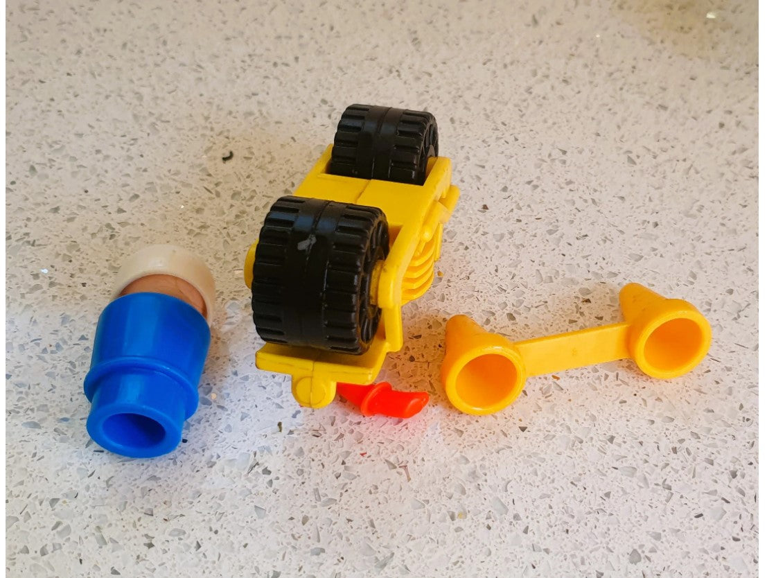 Fisher-Price Motorbike and Biker set, Fisher Price Motorcyclist, Vintage Fisher Price Toys, Fisher Price Vintage Toys, 80s, Fisher Price Little People