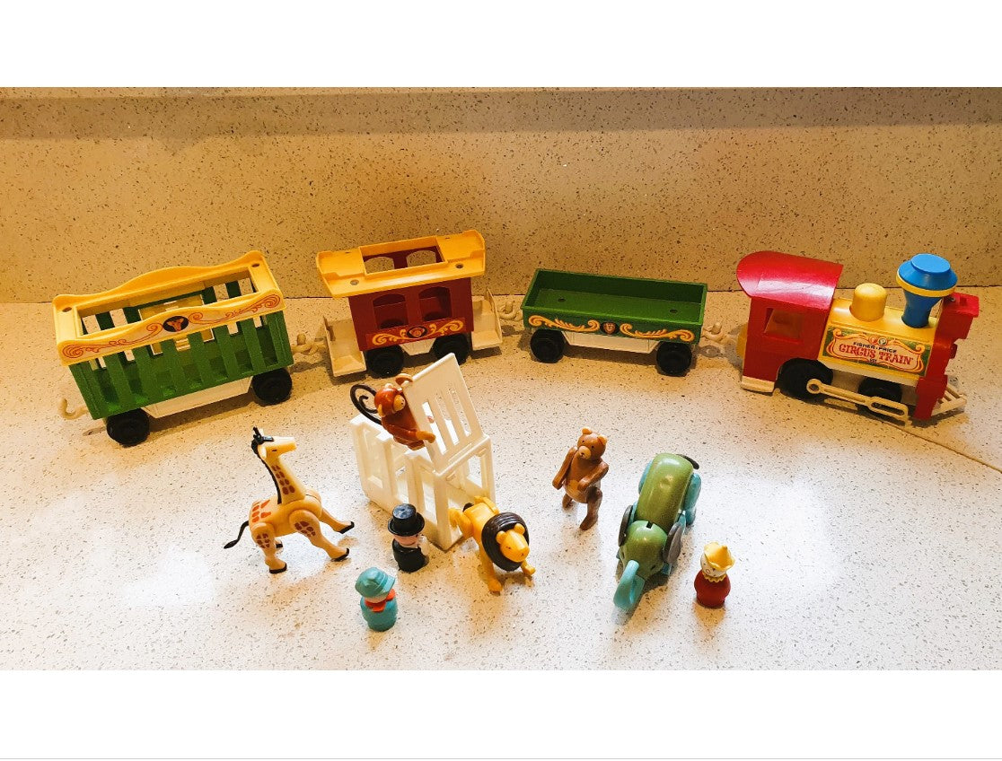 Fisher-Price Circus Train, Little People, Complete Original 70s one, 1970s fisher price toy