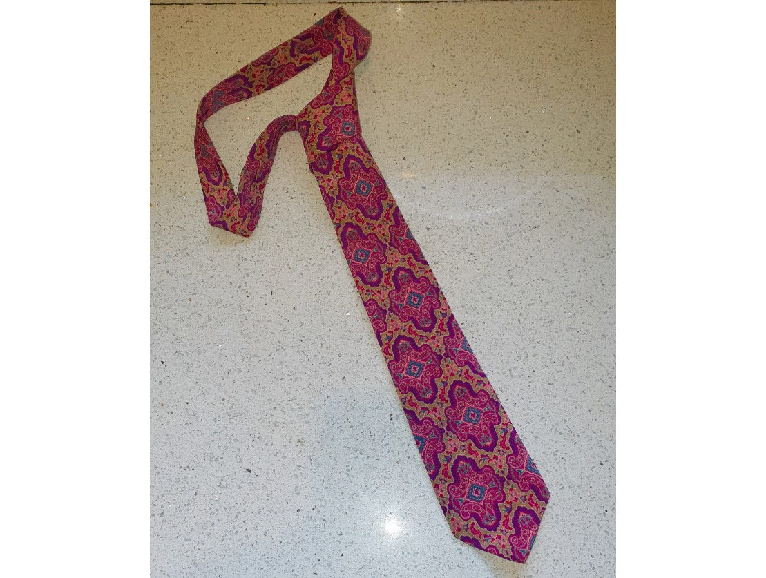 Bevilacqua Tie, Authentic, 100% Silk, Vintage Silk Tie, Made In Italy, Men's Tie