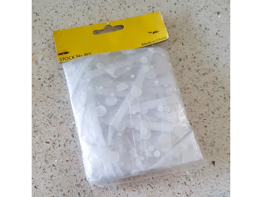 Vintage Women's Plastic Rainhood, 50s, 60s, Fashion, Ross. Stock No. 8131, Genuine Vintage Stock - Original Packaging, Unopened