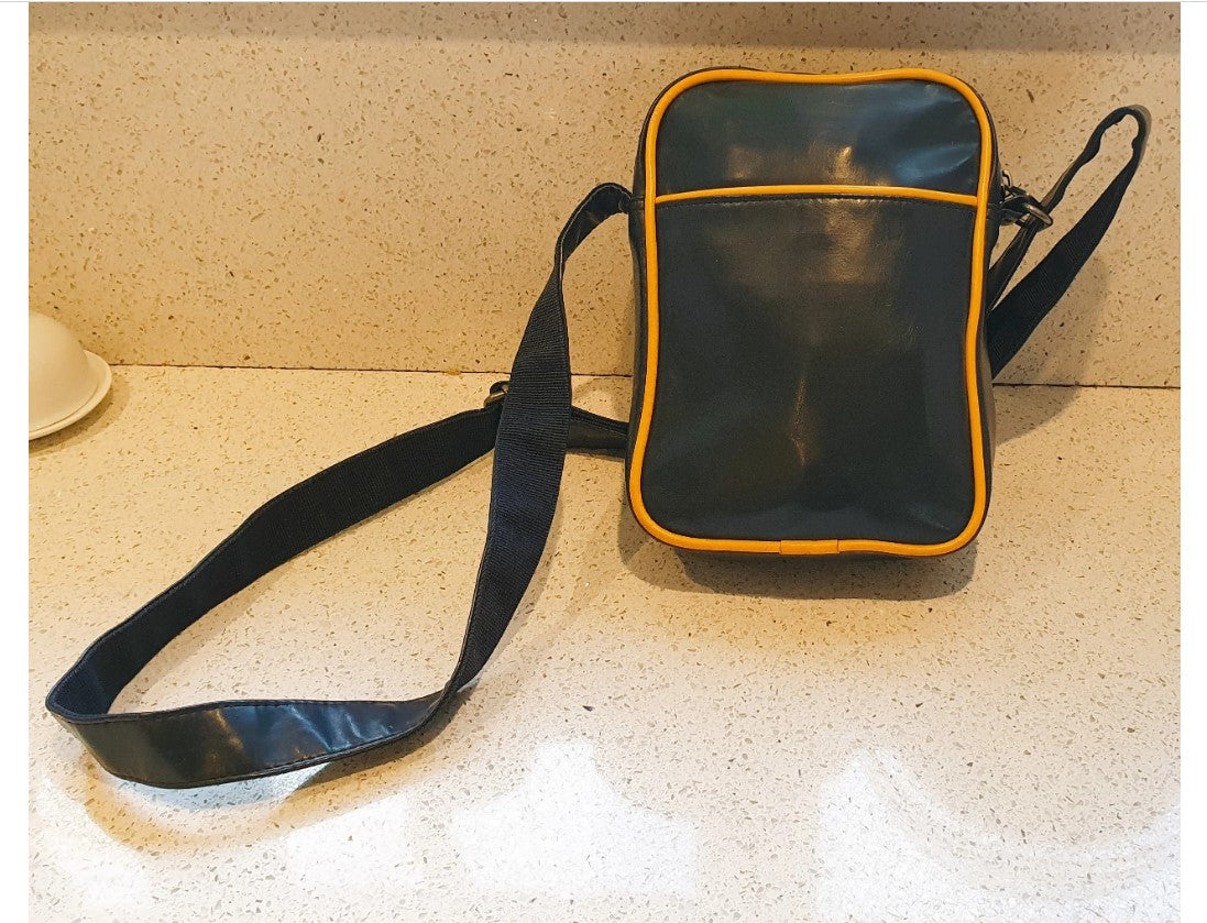 Converse Bag, Vintage Converse Cross Body Bag, Converse shoulder Bag, Blue and Yellow, Very Good Condition