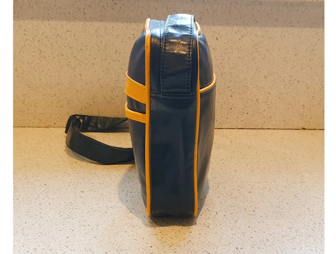 Converse Bag, Vintage Converse Cross Body Bag, Converse shoulder Bag, Blue and Yellow, Very Good Condition