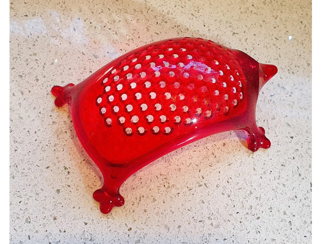 Koziol KASIMIR Hedgehog Acrylic Grater - Transparent Red 6”