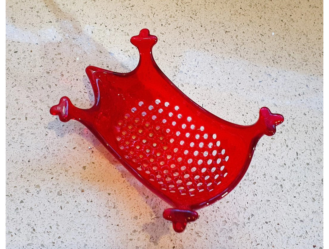 Koziol KASIMIR Hedgehog Acrylic Grater - Transparent Red 6”