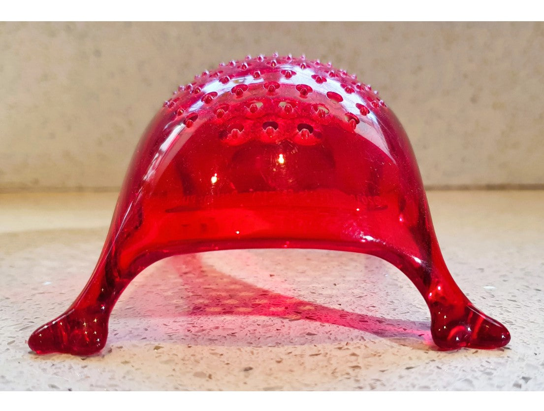 Koziol KASIMIR Hedgehog Acrylic Grater - Transparent Red 6”
