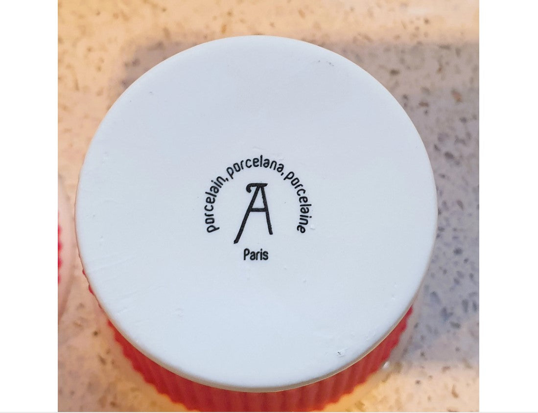 Les Artistes, Pink, Espresso Coffee cups, Tea Cups, thermally protected ceramic, New, Boxed, Pair