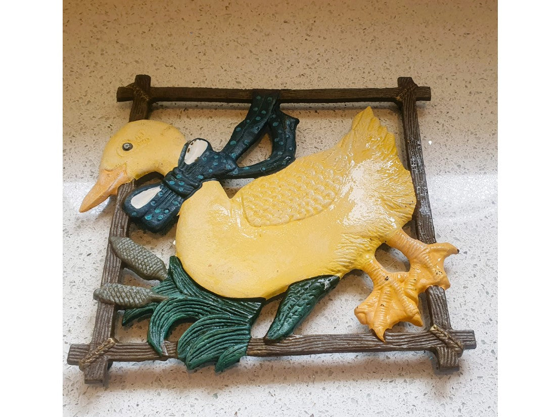 Cast iron Duck Trivet, Duck shaped Trivet, Farmhouse Kitchen