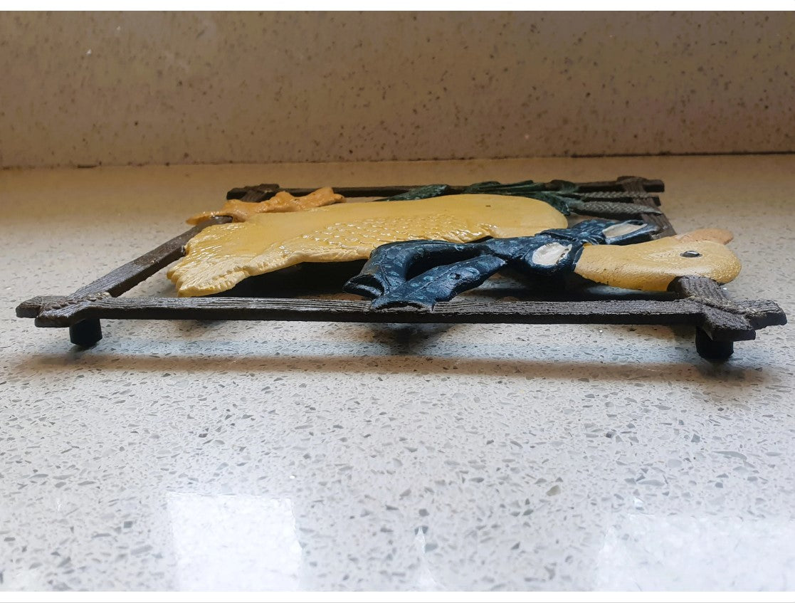 Cast iron Duck Trivet, Duck shaped Trivet, Farmhouse Kitchen