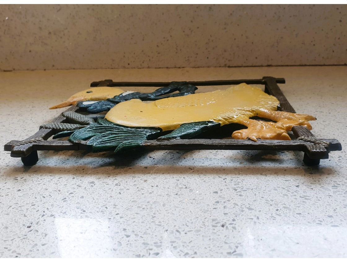 Cast iron Duck Trivet, Duck shaped Trivet, Farmhouse Kitchen