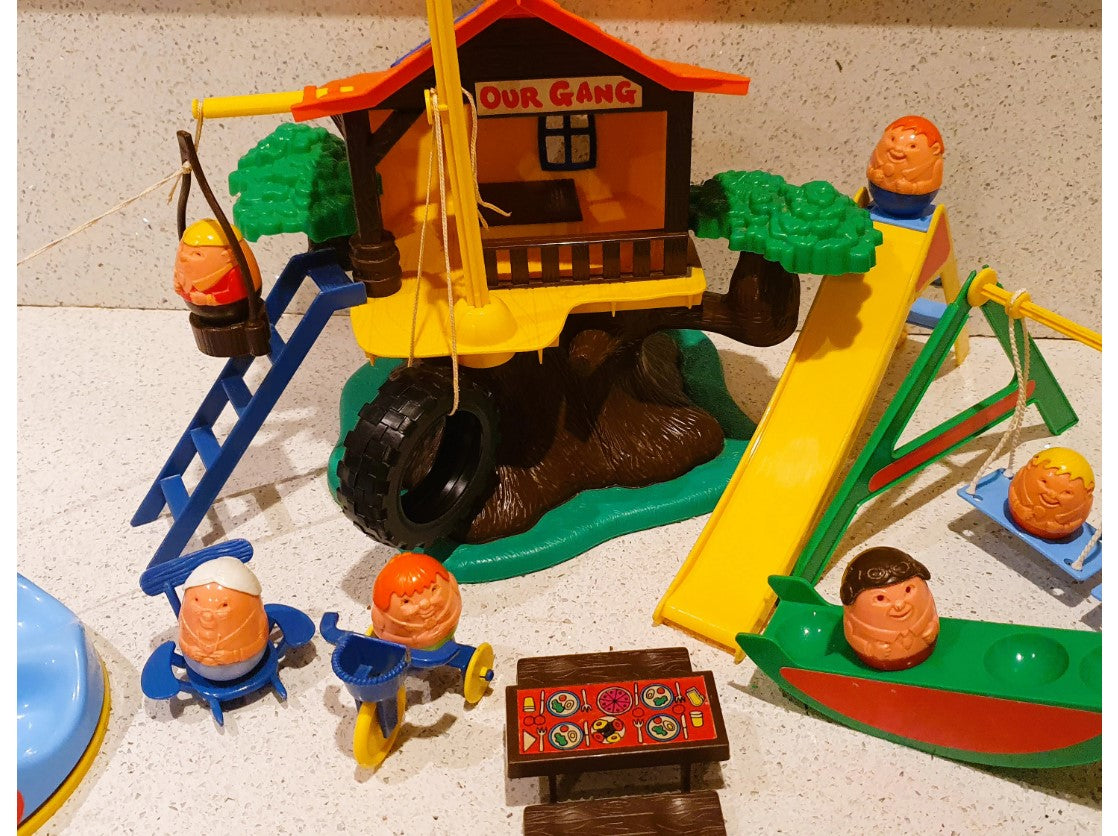 Airfix Weebles, tree House, Our Gang, Vintage, Airfix, Weebles, Characters, Play Park, House, Complete, Large set