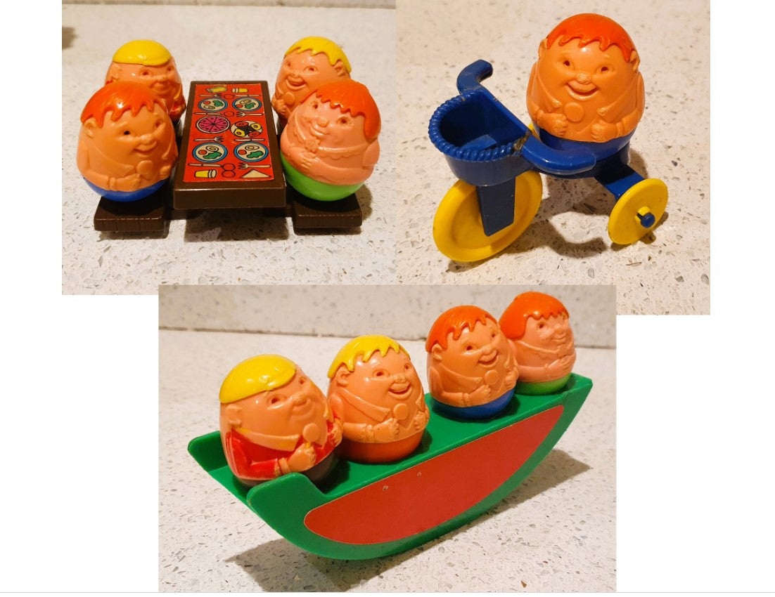 Airfix Weebles, tree House, Our Gang, Vintage, Airfix, Weebles, Characters, Play Park, House, Complete, Large set