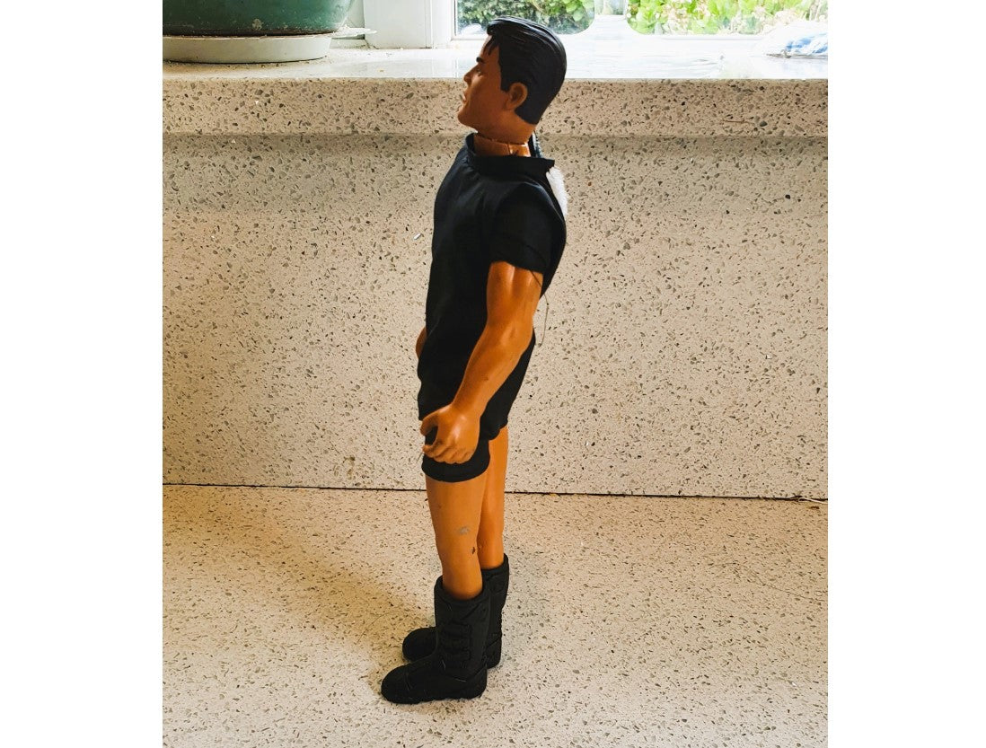 Vintage Action Figure, Man, Swimsuit, Black boots, Black, diver, wetsuit