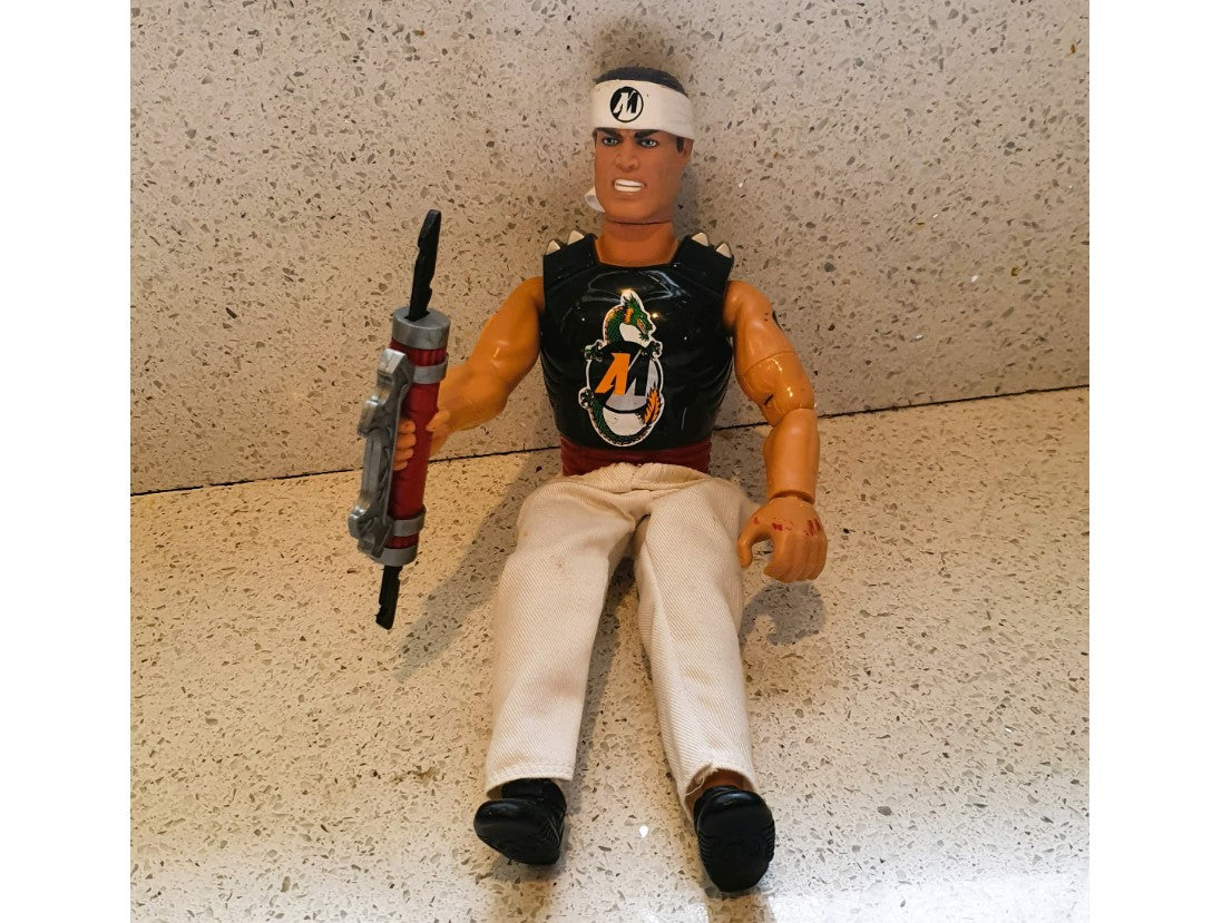 Ninja Action Man, Super Ninja, action Man, Action Figure, 1999, Mouth Open, 90s
