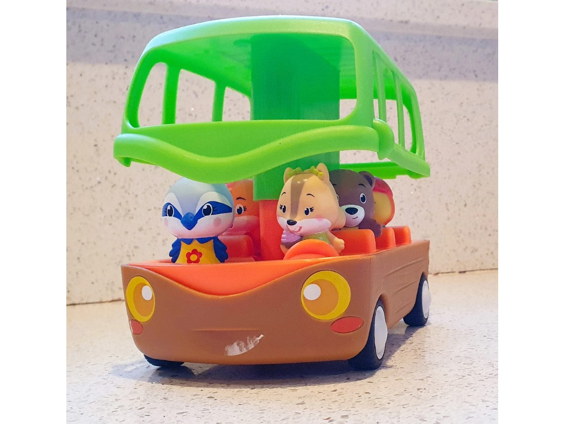Timber Tots, Pop Up Adventure Play Bus, Bears, with Characters, Very Good condition