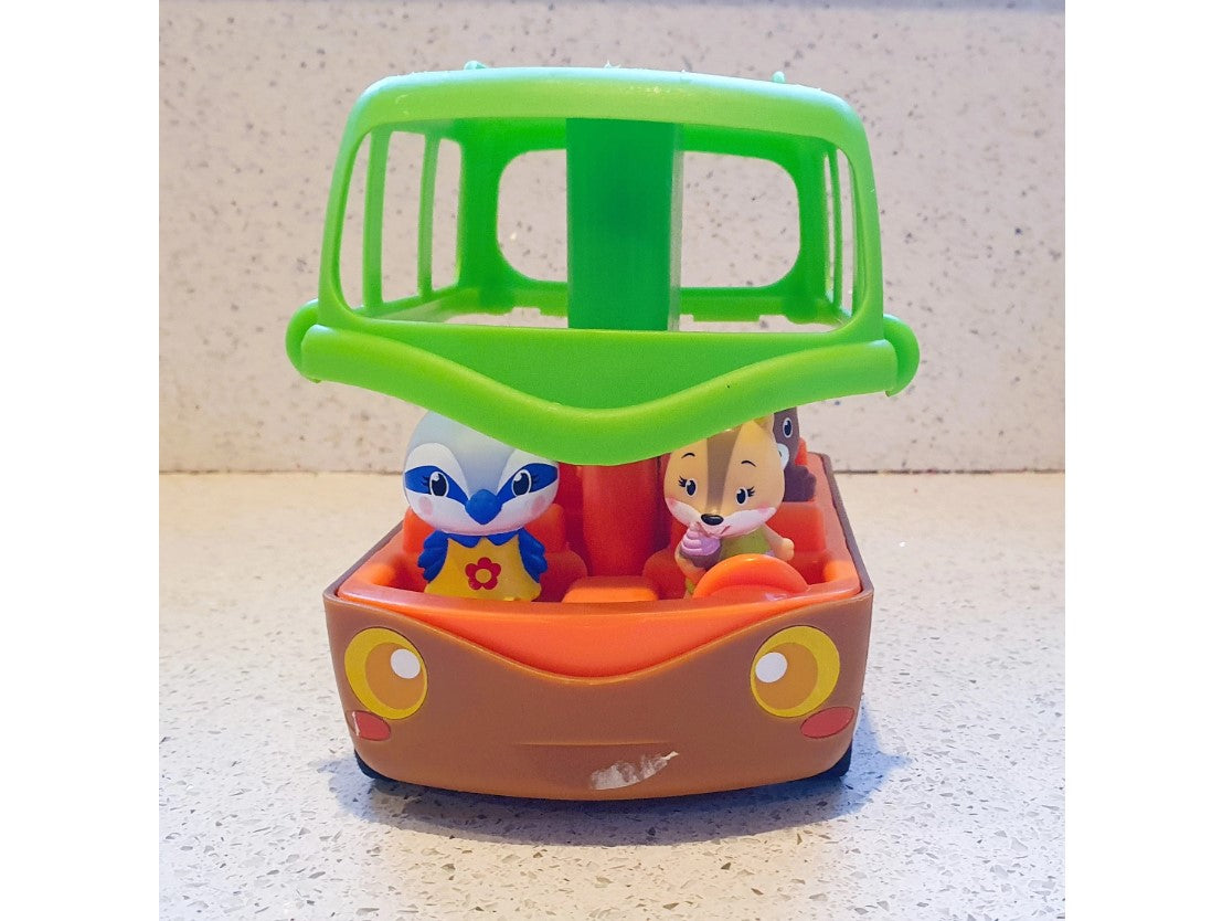Timber Tots, Pop Up Adventure Play Bus, Bears, with Characters, Very Good condition