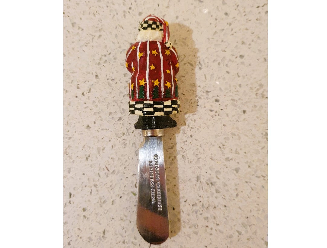 Vintage, Santa Butter Spreader, Father Christmas, xmas, Jam Spreaders, cheese board, charcuterie Board, Novelty, Quirky, Kitsch, Picnic