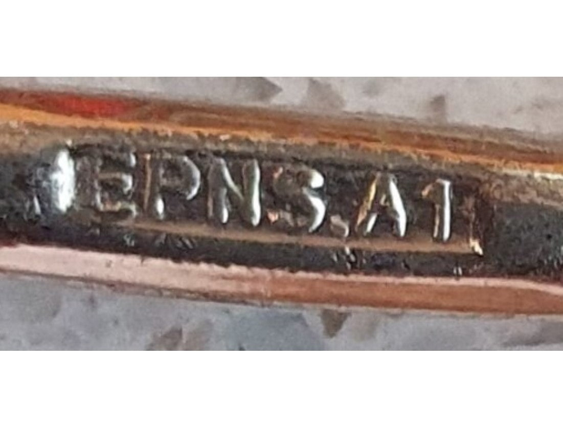 Art Deco, Coloured, Art Deco, Coffee Bean Silver Plated Tea spoons, Silver Plated coffee Spoons, EPNS