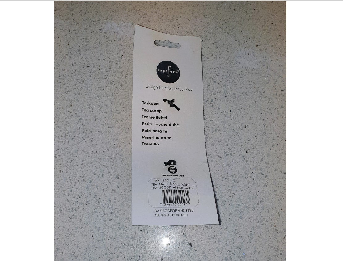 Sagaform Apple Spoon, Scoop, Serving spoon, Apple Handle, Apple Sauce spoon,