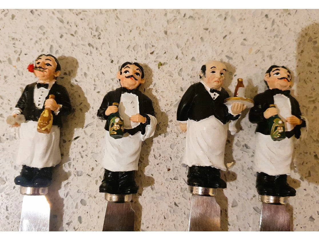 Butter Spreader, GUY BUFFET, Rose in Mouth Waiter, Jam Spreaders, cheese board, charcuterie Board, Novelty, Quirky, Kitsch, Picnic