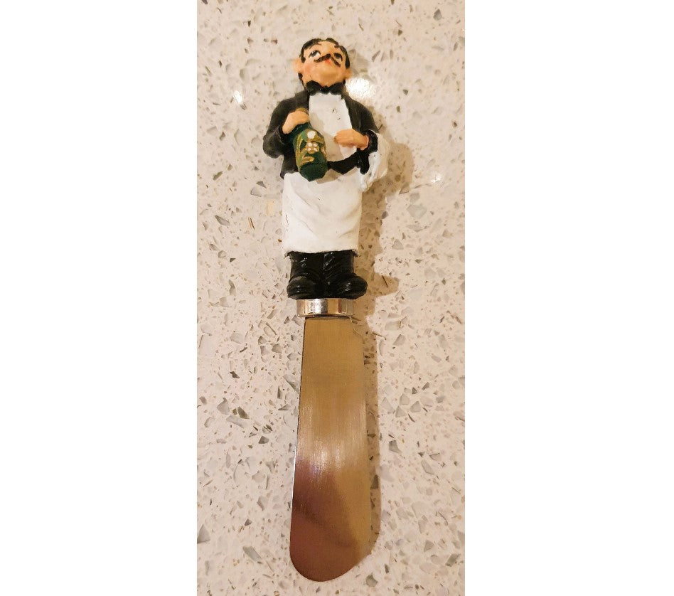 Butterstreicher, GUY BUFFET, Hand, Kellner, Marmeladenstreicher, Käsebrett, Wurstbrett, Neuheit, Schrullig, Kitsch, Picknick