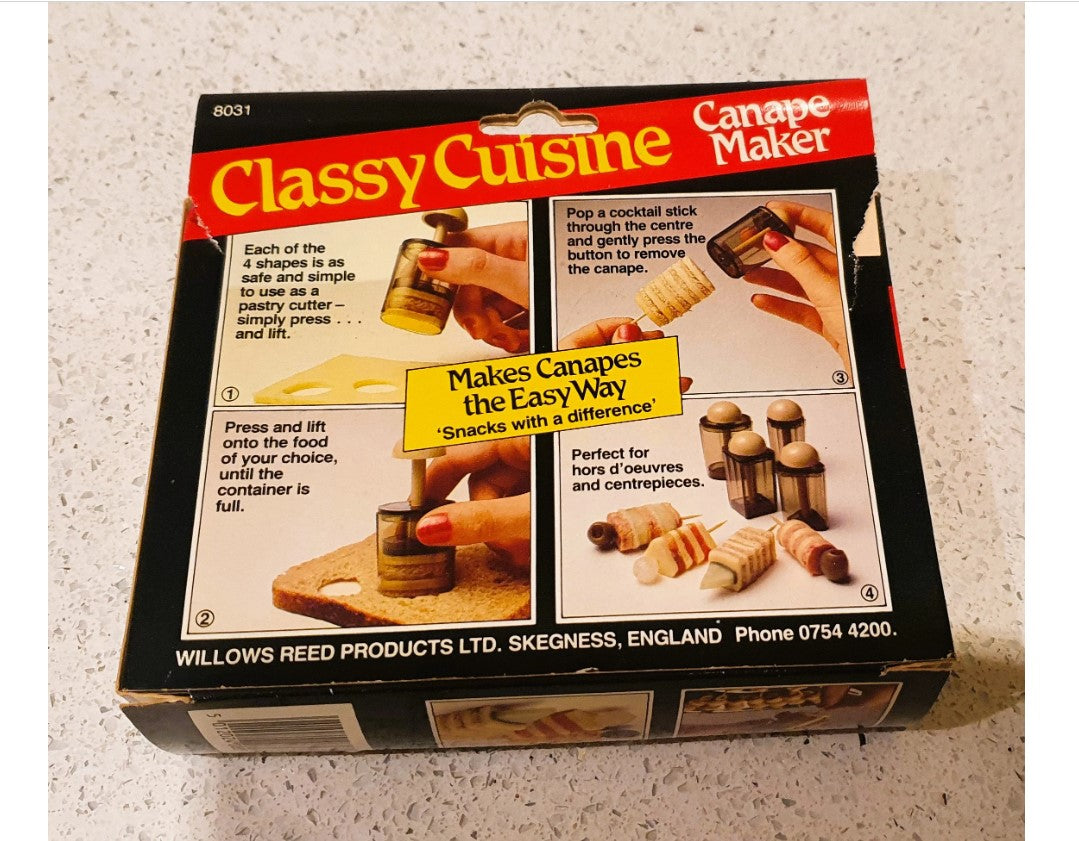 Classy Cuisine, Canape Maker, Vintage Canape Maker, Vintage Kitchenalia, Vintage cocktail party