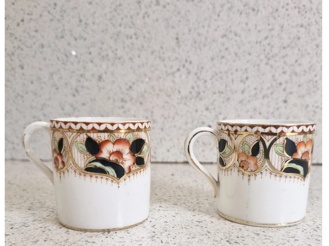 Antique, Paragon, Fine Bone China, Espresso Cups, Coffee Cups, Espresso, Demitasse