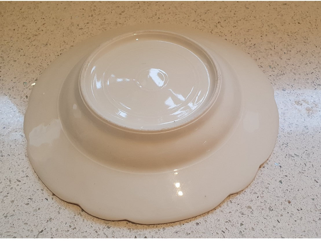 Vintage French Dinner service, Chintz Floral Bowl, 9 Inch, Pasta, Soup, Consommé, Shallow Bowl, Price is for One Bowl