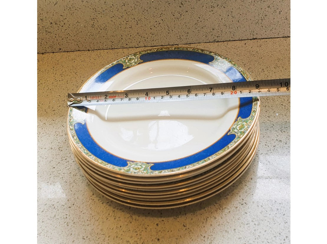 Art Deco Dinner Service, W H Grindley, Salad Plates, 9 Inch, GOODWOOD Pattern, Circa 1930's