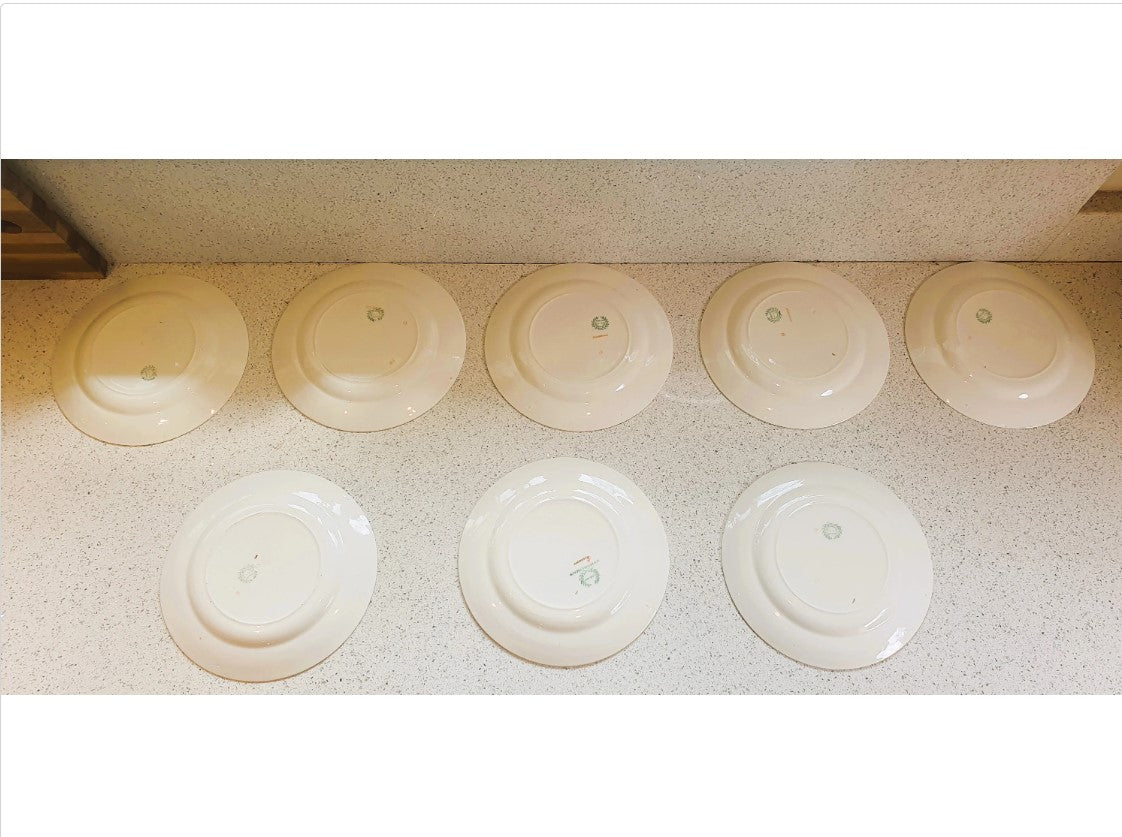Art Deco Dinner Service, W H Grindley, Dinner Plates, 10 Inch, GOODWOOD Pattern, Circa 1930's