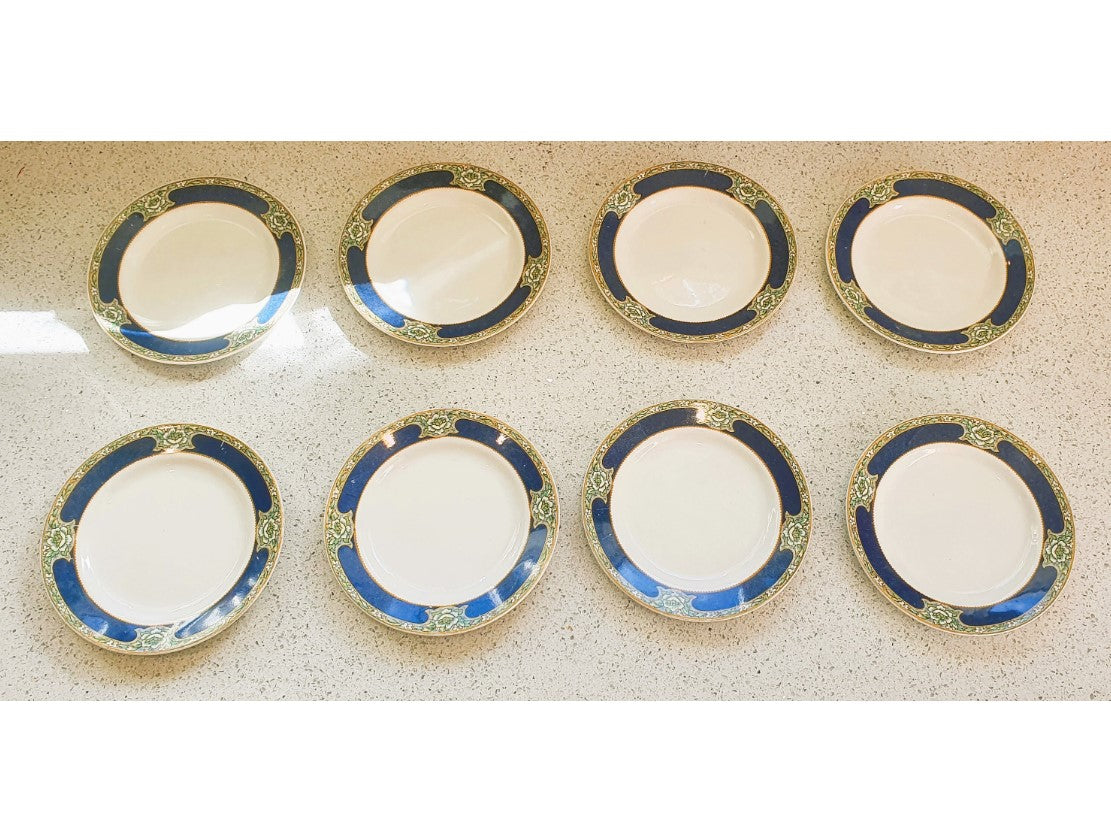 Art Deco Dinner Service, W H Grindley, Dinner Plates, 7 Inch, GOODWOOD Pattern, Circa 1930's