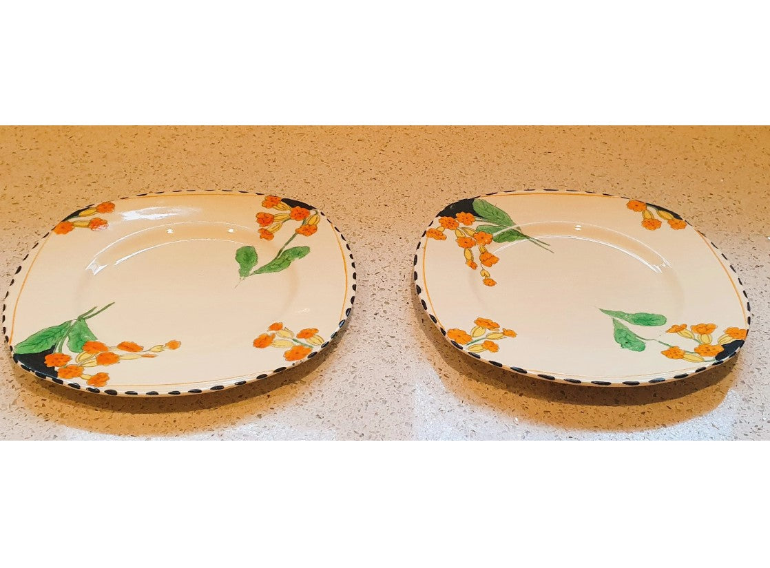 Art Deco Plates, Burleigh ware, Meadowland, 7.5 Inch Plate, Very Good Condition, Made in England, Price is for one Plate